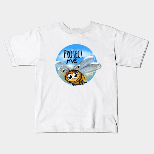 Protect bees Kids T-Shirt by eSeaty